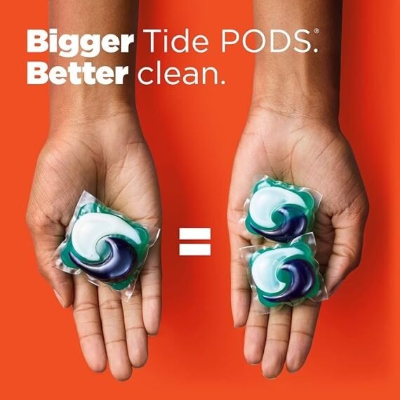 【Free shipping】Tide Ultra OXI Power PODS with Odor Eliminators Laundry Detergent Pacs 63 Count For Visible and Invisible Dirt (Pack of 1)