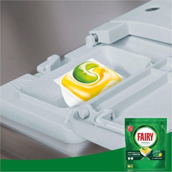 (Envío gratuito)Fairy Original All in One, Pastillas con olor a Limón Lavavajillas, 250 Cápsulas (10 x 25)
