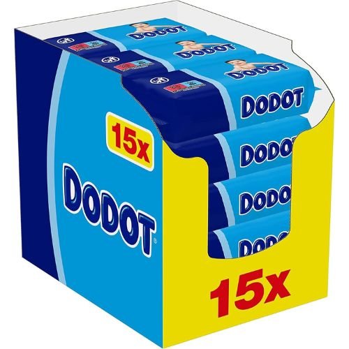(Envío gratuito)Dodot Dermo Azul Toallitas Caja de 15 x 64 toallitas